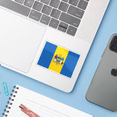 Flagge von Philadelphia, Pennsylvania Aufkleber (Laptop mit iPhone)