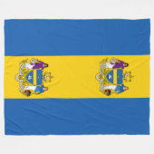 Flagge von Philadelphia, Pennsylvania Fleecedecke (Vorderseite (Horizontal))