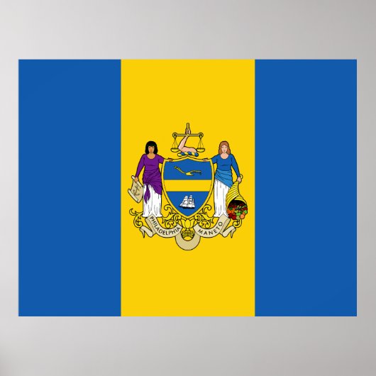 Flagge von Philadelphia, Pennsylvania Poster (Vorne)