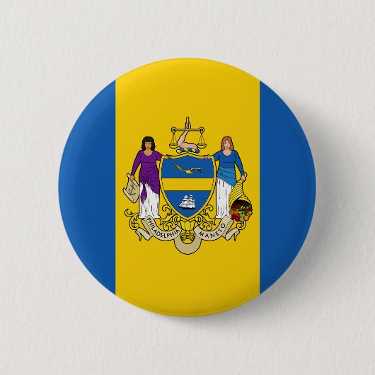 Flagge von Philadelphia, Pinback-Button von Pennsy Button (Vorderseite)