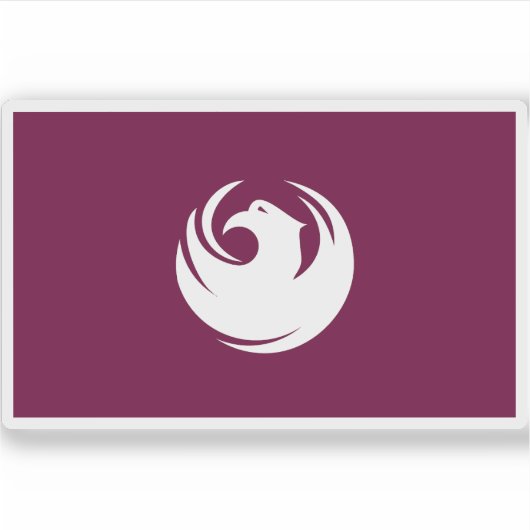 Flagge von Phoenix, Arizona Aufkleber (Vorderseite)
