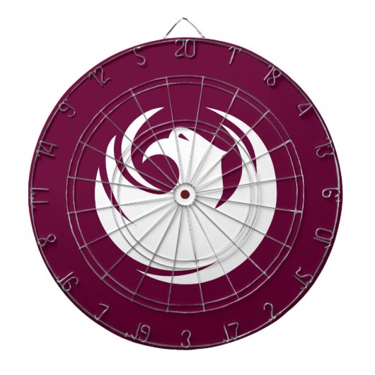 Flagge von Phoenix, Arizona Dartscheibe (vorne)