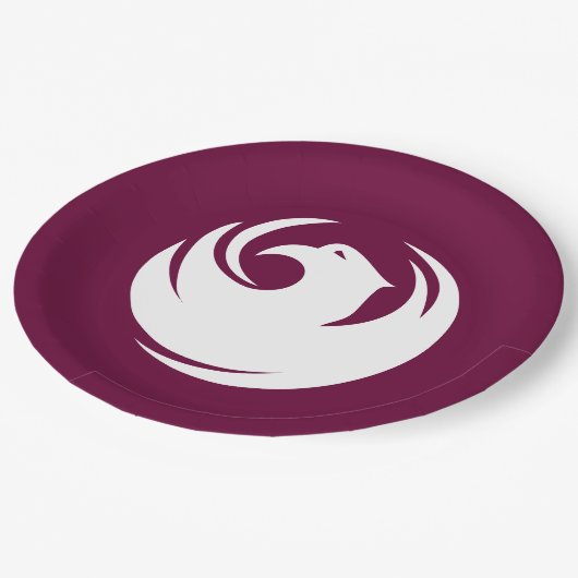 Flagge von Phoenix, Arizona Pappteller (Schrägansicht)