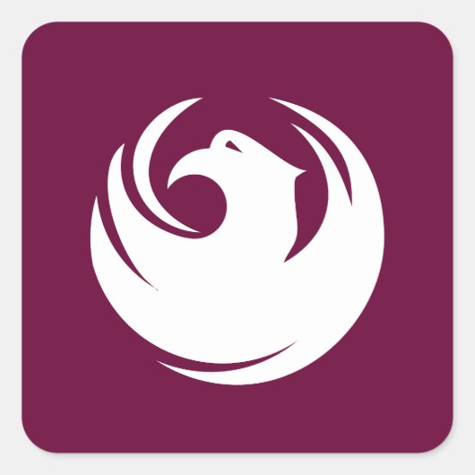 Flagge von Phoenix, Arizona Quadratischer Aufkleber (Vorderseite)