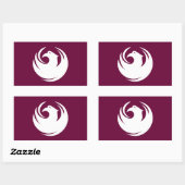 Flagge von Phoenix, Arizona Rechteckiger Aufkleber (Blatt)