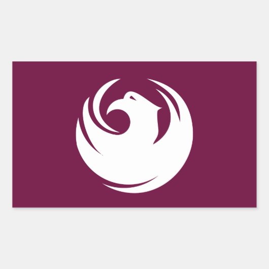 Flagge von Phoenix, Arizona Rechteckiger Aufkleber (Vorderseite)