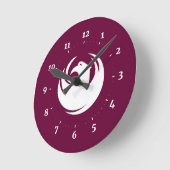 Flagge von Phoenix, Arizona Runde Wanduhr (Winkel)