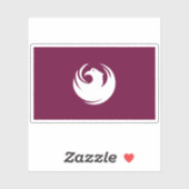 Flagge von Phoenix Stadt Arizona Aufkleber (Blatt)