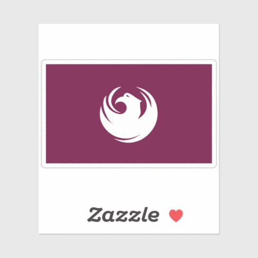 Flagge von Phoenix Stadt Arizona Aufkleber (Blatt)