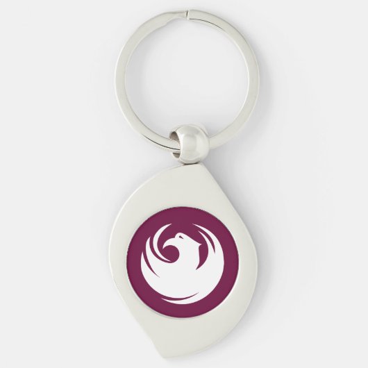 Flagge von Phoenix Stadt Arizona Schlüsselanhänger (Vorderseite)