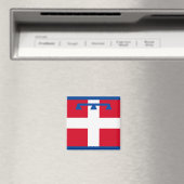 Flagge von Piemont (Italien) Magnet (In Situ (Geschirrspüler))
