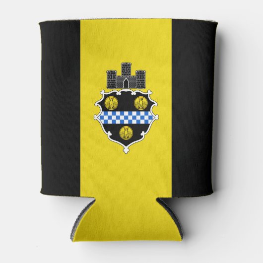 Flagge von Pittsburgh, Pennsylvania Can Cooler Dosenkühler (Vorderseite)