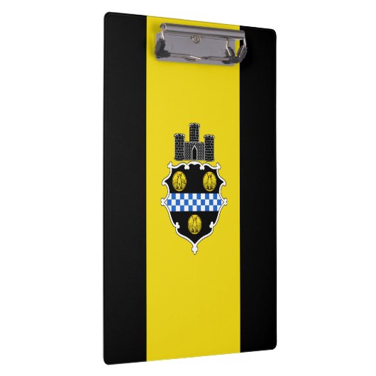 Flagge von Pittsburgh, Pennsylvania Clipboard Klemmbrett (Rechts)