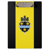 Flagge von Pittsburgh, Pennsylvania Clipboard Klemmbrett (Vorderseite)