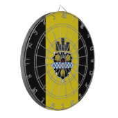 Flagge von Pittsburgh, Pennsylvania Dartzielscheib Dartscheibe (Vorderseite Links)