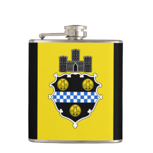 Flagge von Pittsburgh, Pennsylvania-Flasche Flachmann