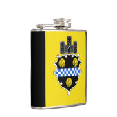 Flagge von Pittsburgh, Pennsylvania-Flasche Flachmann (Rechts)