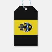 Flagge von Pittsburgh, Pennsylvania-Geschenketiket Geschenkanhänger (Rückseite)