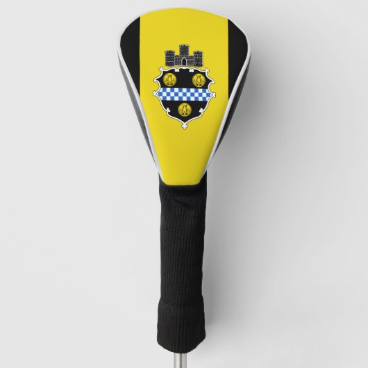 Flagge von Pittsburgh, Pennsylvania Golf Headcover (Vorderseite)