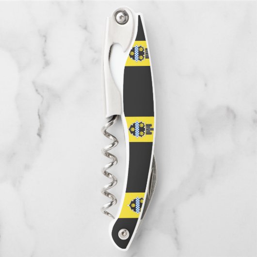 Flagge von Pittsburgh, Pennsylvania Kellnermesser (Vorderseite)