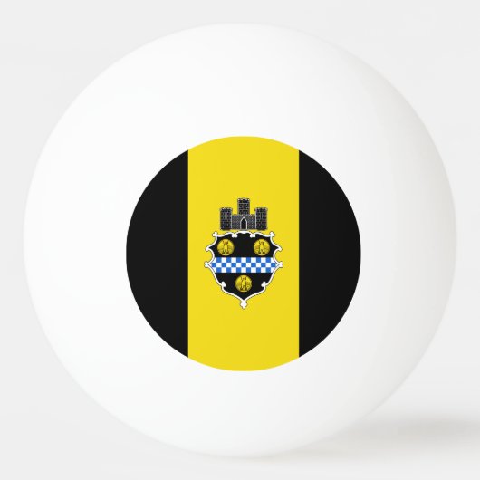Flagge von Pittsburgh, Pennsylvania Ping-Pong Ball (Vorderseite)