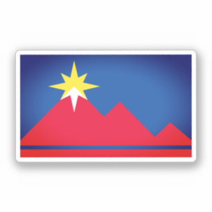 Flagge von Pocatello, Idaho Aufkleber