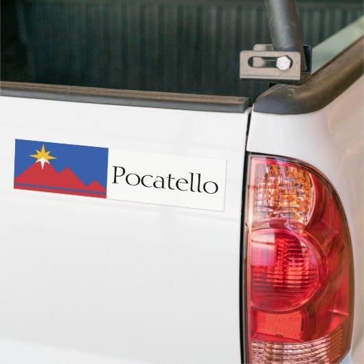 Flagge von Pocatello, Idaho-Autoaufkleber Autoaufkleber (Auf Lkw)