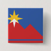 Flagge von Pocatello, Idaho Button (Vorderseite)