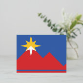 Flagge von Pocatello, Idaho Folien Feiertagspostkarte (Stehend vorne)