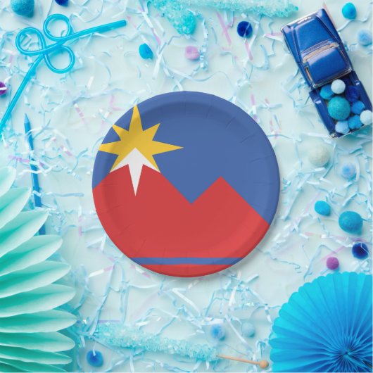 Flagge von Pocatello, Idaho Pappteller (Party)