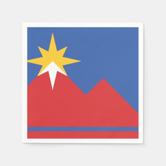 Flagge von Pocatello, Idaho Serviette (Vorderseite)