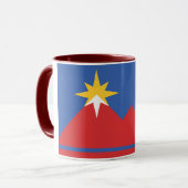 Flagge von Pocatello, Idaho Tasse (Vorderseite Links)