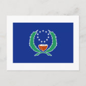 Flagge von Pohnpei Postkarte (Vorderseite)