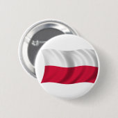 Flagge von Polen Button (Vorne & Hinten)