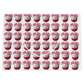 Flagge von Polen-Fußball Große Geschenktüte (Vorderseite)