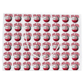 Flagge von Polen-Fußball Große Geschenktüte (Rückseite)