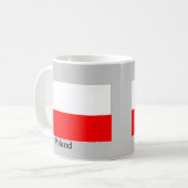 Flagge von Polen Kaffeetasse (Vorderseite Links)