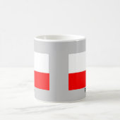 Flagge von Polen Kaffeetasse (Mittel)