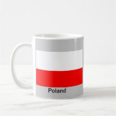 Flagge von Polen Kaffeetasse (Links)
