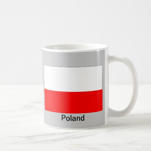 Flagge von Polen Kaffeetasse (Rechts)