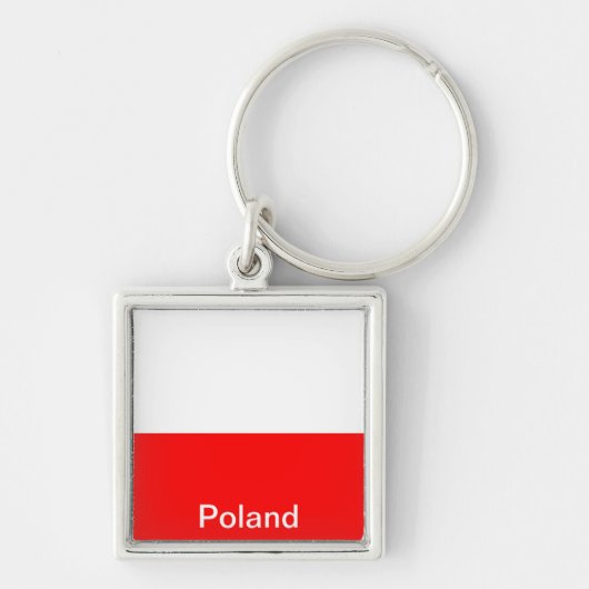 Flagge von Polen Schlüsselanhänger (Vorne)