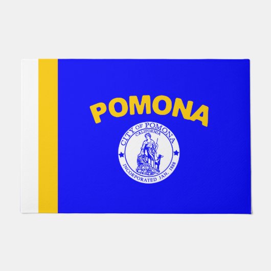 Flagge von Pomona (Kalifornien) Fußmatte (Vorderseite)