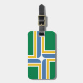 Flagge von Portland, Gepäckmarke von Oregon Gepäckanhänger (Vorderseite vertikal)