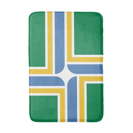 Flagge von Portland, Oregon-Badematte Badematte (Vorderseite Vertikal)