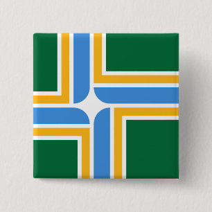 Flagge von Portland (Oregon) Button