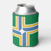 Flagge von Portland, Oregon Can Cooler Dosenkühler (Kanne Vorderseite)