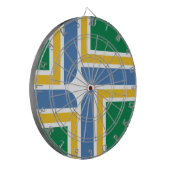 Flagge von Portland, Oregon Dartboard Dartscheibe (Vorderseite Links)