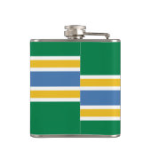 Flagge von Portland, Oregon Flask Flachmann (Rückseite)