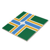 Flagge von Portland (Oregon) Fliese (Seite)