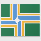 Flagge von Portland (Oregon) Geschenkpapier (Flach)